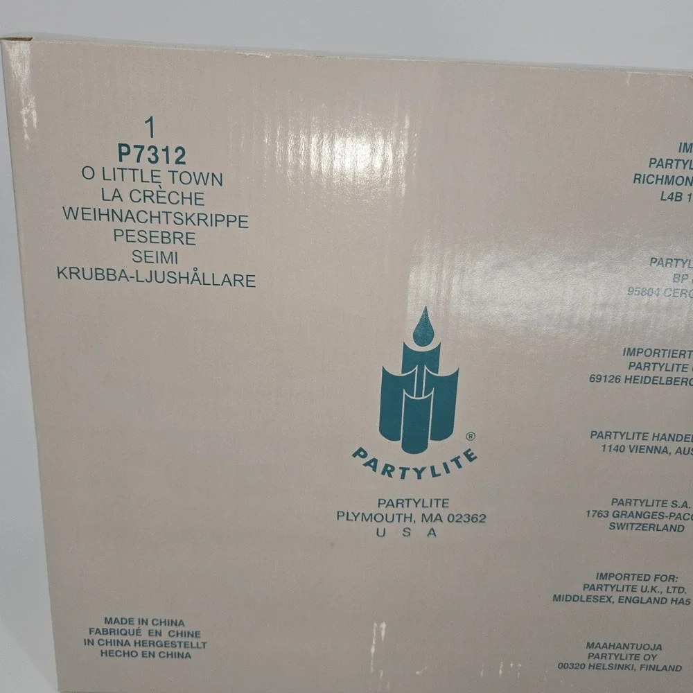 Partylite O Little Town Nativity‎ Tealight Holder Bisque Porcelain P7312 w Box - Picture 9 of 11